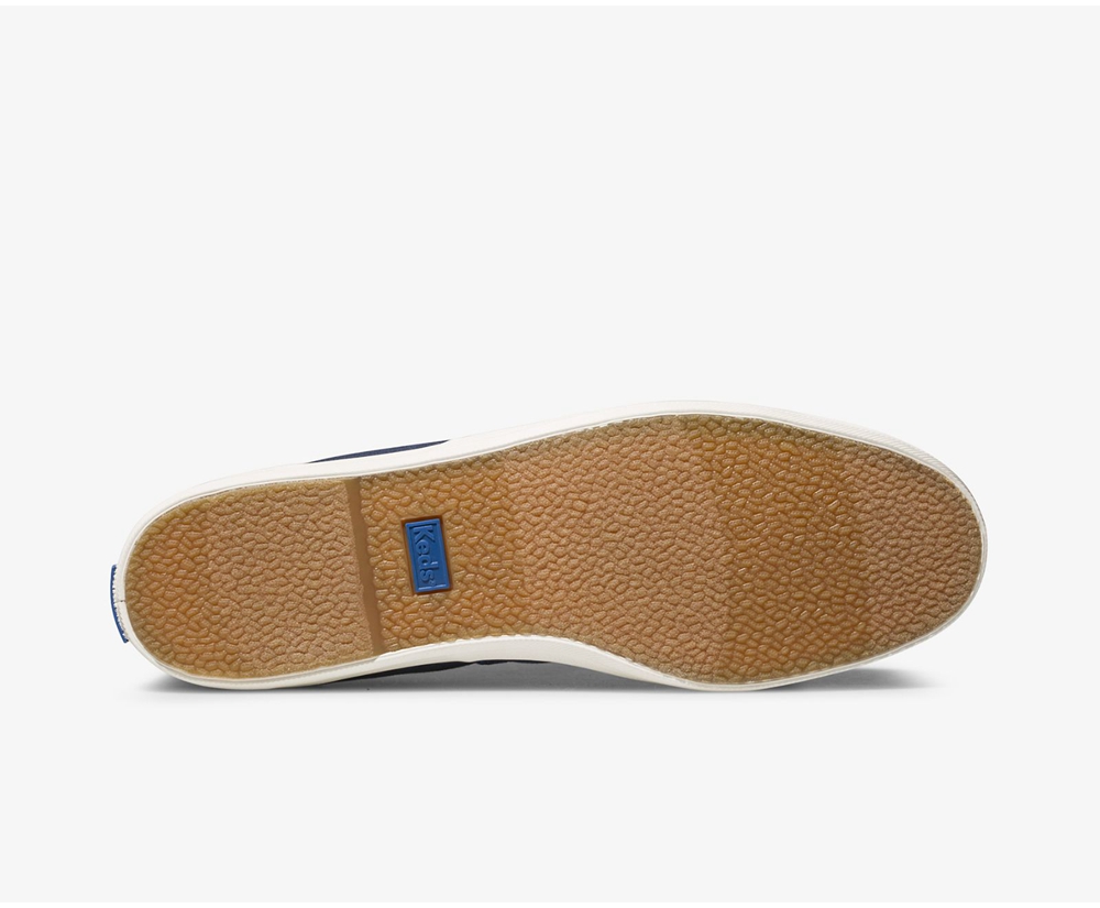 Keds Slip Ons Damen Blau - Chillax Seasonal Washable - BIK-412876